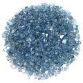 American Fire Glass 1/4 in Pacific Blue Reflective Fire Glass, 10 Lb Bag AFF-PABLRF-10